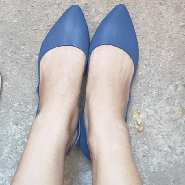 Casual Work Women Basic Candy Color Nude Heels Lady Office Pumps Black Comfortable New Wide Heels Low Block Shoes Blue Zapatos