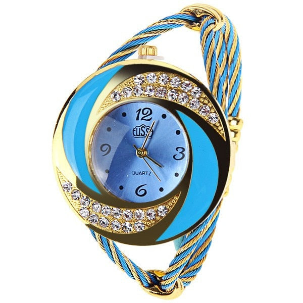 New Women Luxury   Rhinestone Watches  Creative Design Elegant Fashion Watch  WristWatches  Vintage Ladies Watches Reloj Mujer