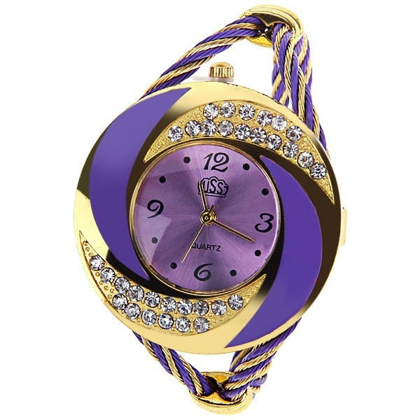 New Women Luxury   Rhinestone Watches  Creative Design Elegant Fashion Watch  WristWatches  Vintage Ladies Watches Reloj Mujer