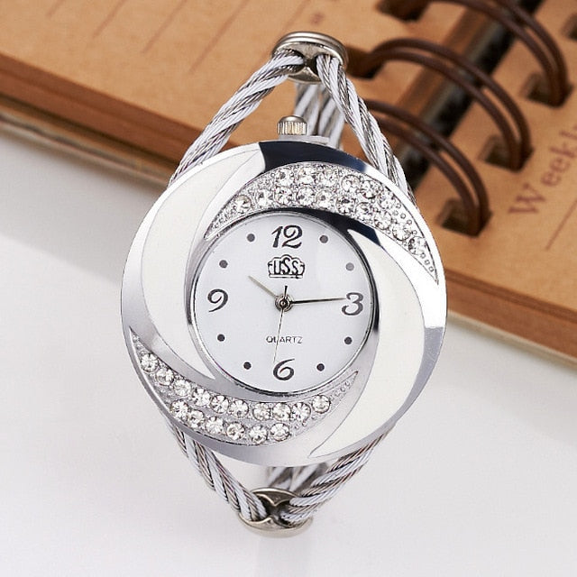 New Women Luxury   Rhinestone Watches  Creative Design Elegant Fashion Watch  WristWatches  Vintage Ladies Watches Reloj Mujer