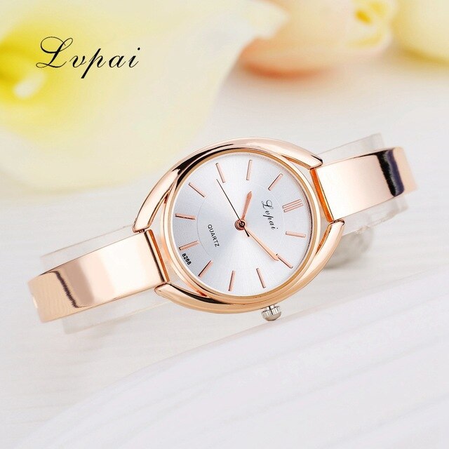 Lvpai Brand Luxury Women Bracelet Watches Fashion Women Dress Wristwatch Ladies Quartz Sport Rose Gold Watch Dropshiping