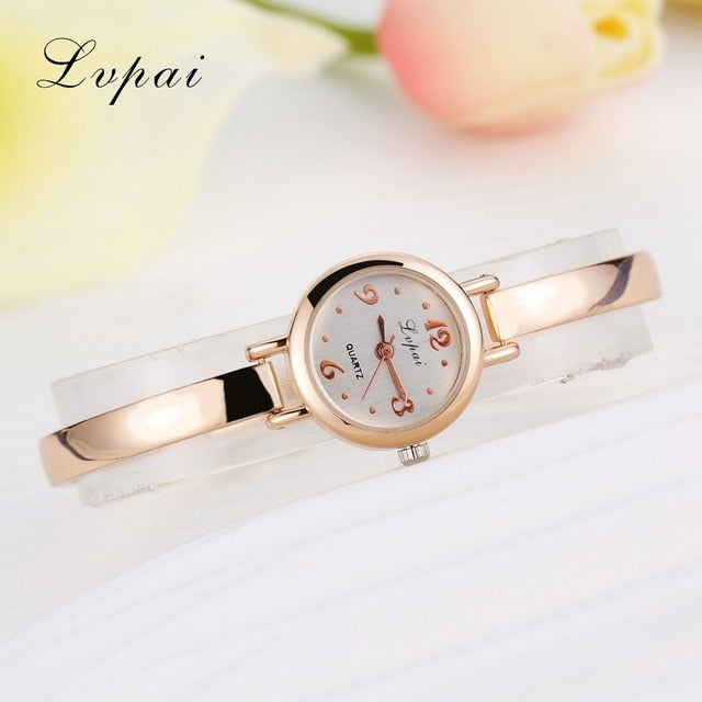 Lvpai Brand Luxury Women Bracelet Watches Fashion Women Dress Wristwatch Ladies Quartz Sport Rose Gold Watch Dropshiping