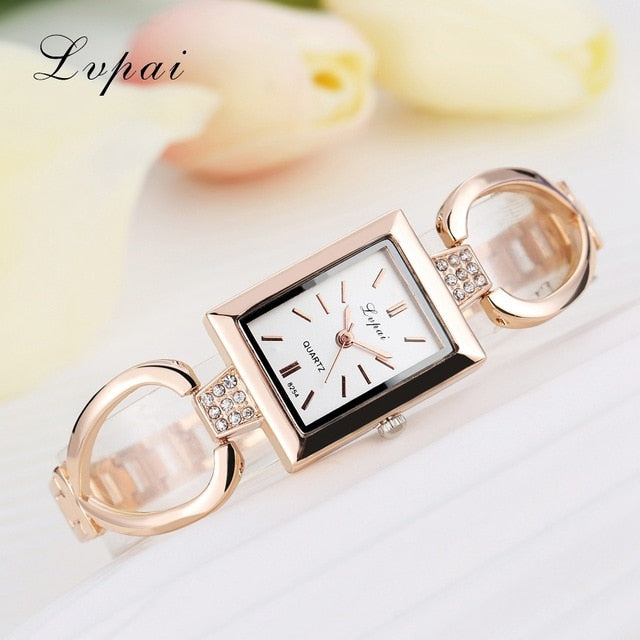 Lvpai Brand Luxury Women Bracelet Watches Fashion Women Dress Wristwatch Ladies Quartz Sport Rose Gold Watch Dropshiping