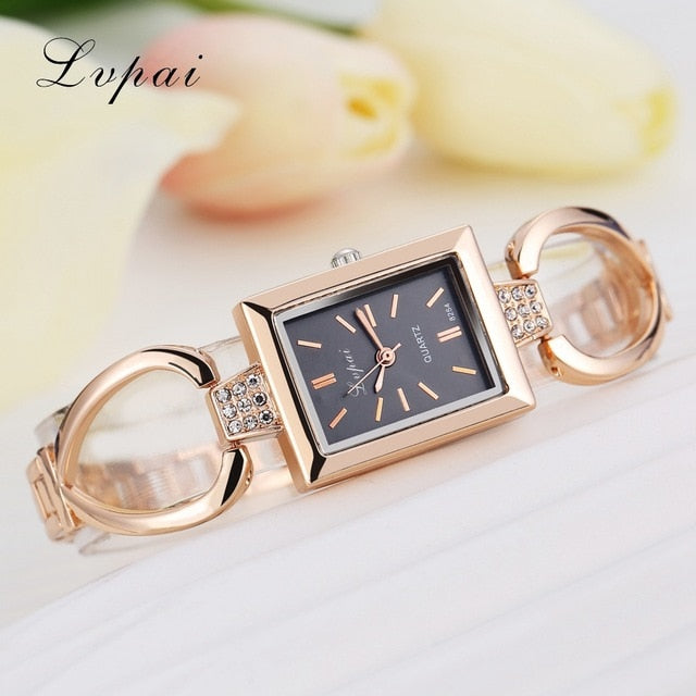 Lvpai Brand Luxury Women Bracelet Watches Fashion Women Dress Wristwatch Ladies Quartz Sport Rose Gold Watch Dropshiping