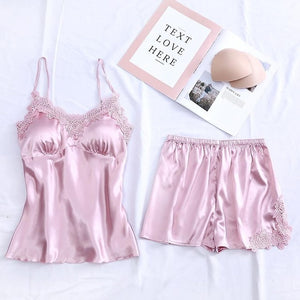 4PCS Pajamas Suit Intimate Lingerie Women Satin Sleepwear Kimono Robe Gown Casual Bride Bridesmaid Wedding Gift Sexy Nightgown