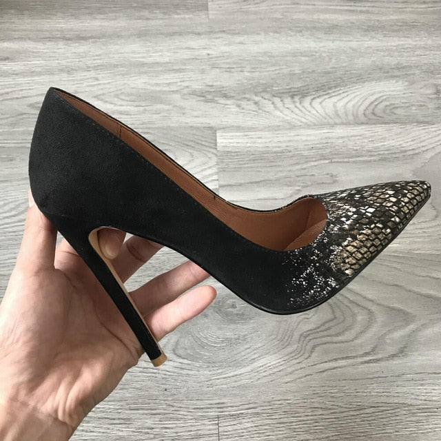 Classic Pumps Extreme High Heels 12cm Sexy Stilettos Ladies Pointed Toe Shoes Nude Red Blue Black Beige Leopard Heels