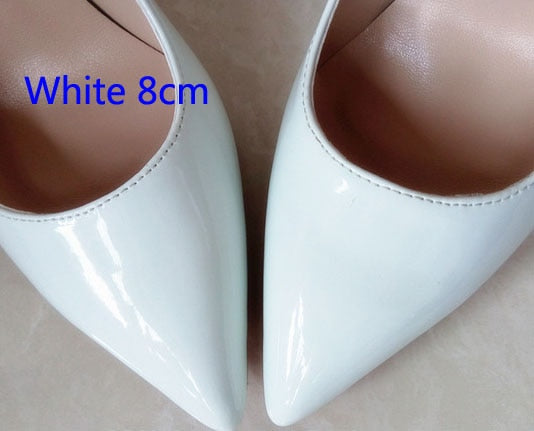 Luxury Shoes Women Designers Side Pumps Sexy Wedding Shoes Bling Extreme High Heels Women Sexy Heels Shoes Ladies Shoes