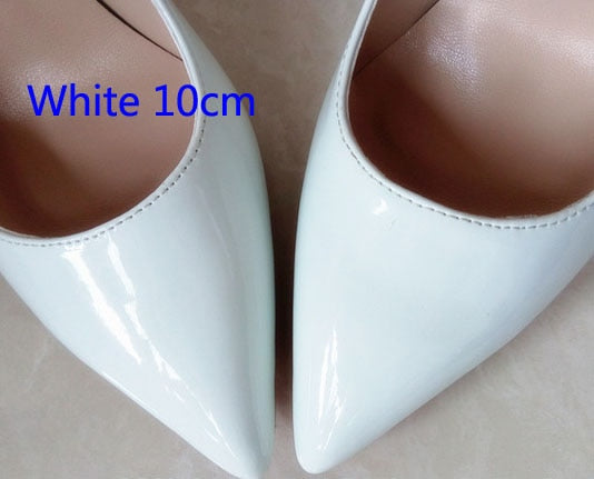 Luxury Shoes Women Designers Side Pumps Sexy Wedding Shoes Bling Extreme High Heels Women Sexy Heels Shoes Ladies Shoes