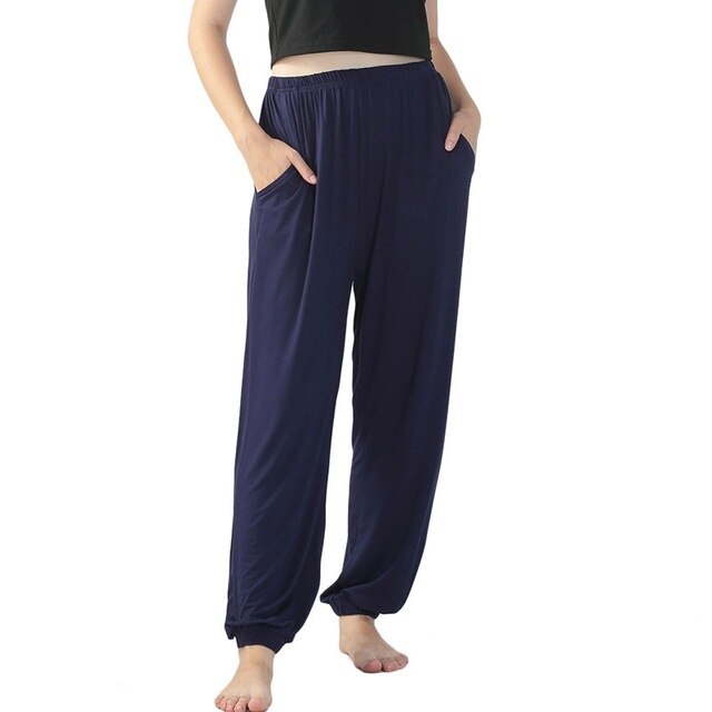 Plus size dancing high waist elastic long plus size yoga track pants casual pants female home pajama pants 7xl 6xl 5xl