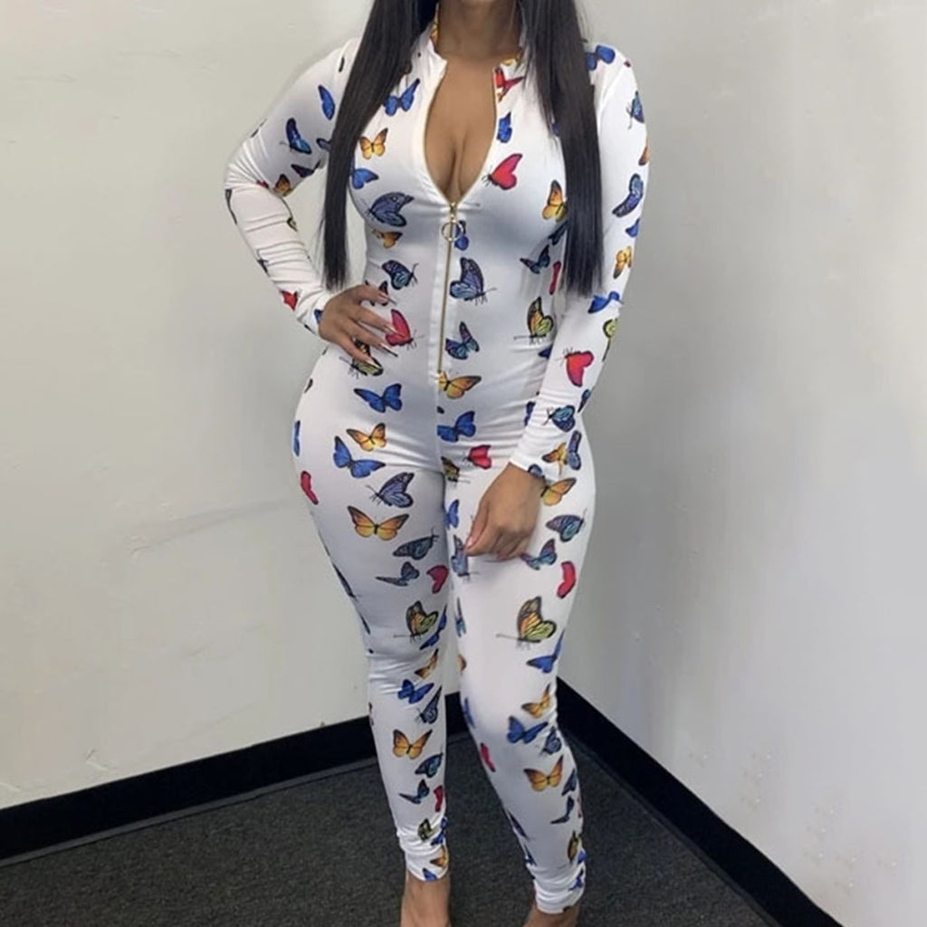 Lip Print Sexy Onesie For Adult Cartoon Pajamas Onesie Pyjamas Women Sleepwear Long Jumpsuit Christmas Party Wear