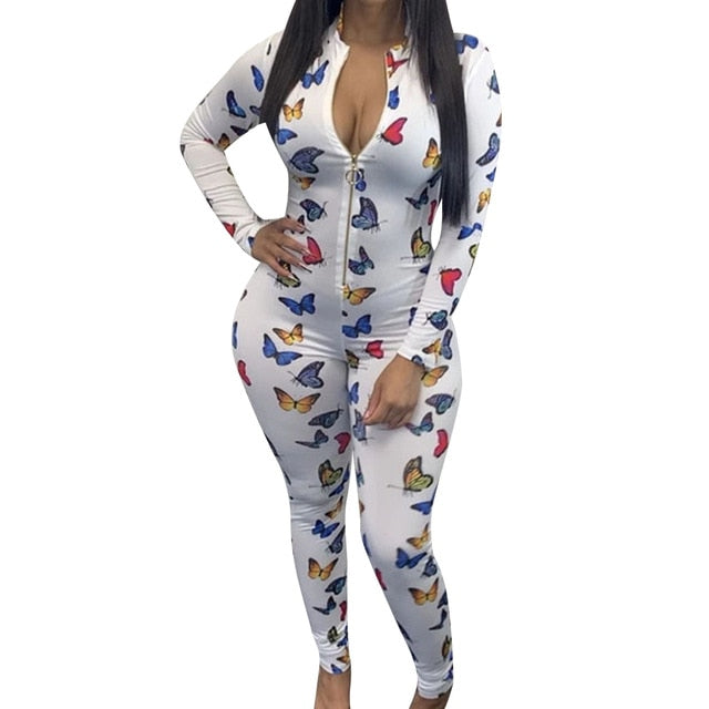 Lip Print Sexy Onesie For Adult Cartoon Pajamas Onesie Pyjamas Women Sleepwear Long Jumpsuit Christmas Party Wear