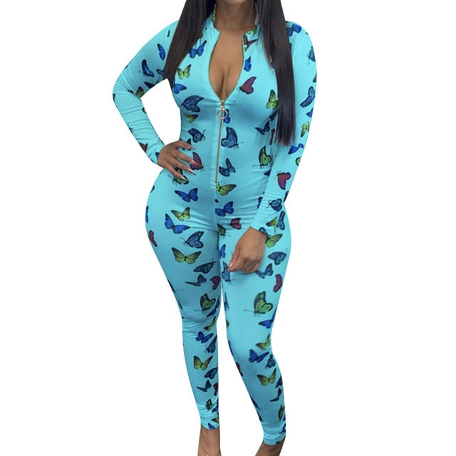 Lip Print Sexy Onesie For Adult Cartoon Pajamas Onesie Pyjamas Women Sleepwear Long Jumpsuit Christmas Party Wear