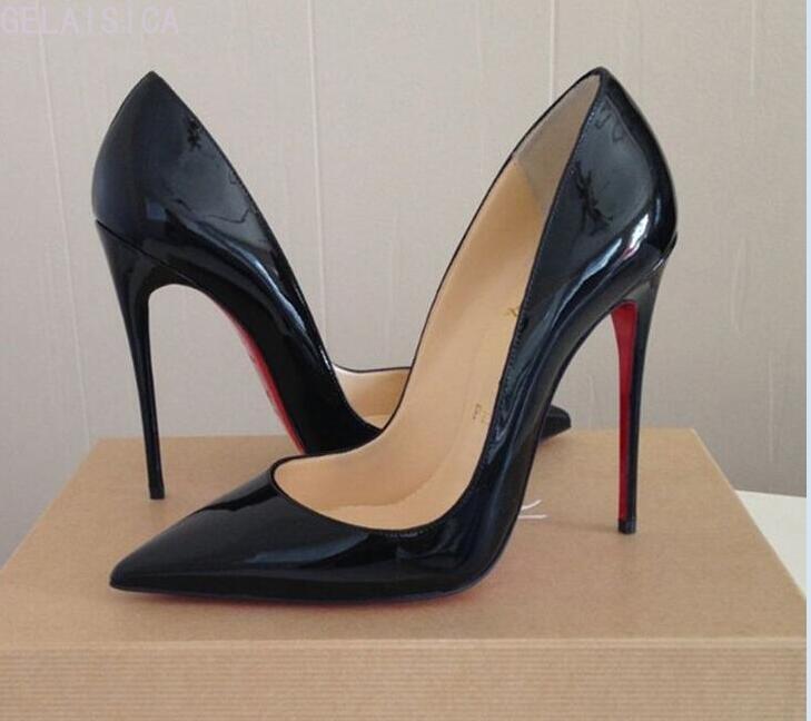 Luxury Stylish Women's Shoes High Heels Red Bottom Shoes 8cm 10cm 12cm Classic High Heel Pumps