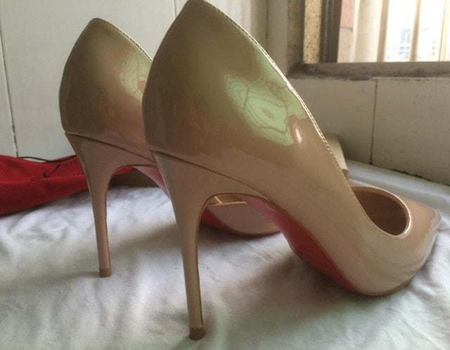 Luxury Stylish Women's Shoes High Heels Red Bottom Shoes 8cm 10cm 12cm Classic High Heel Pumps