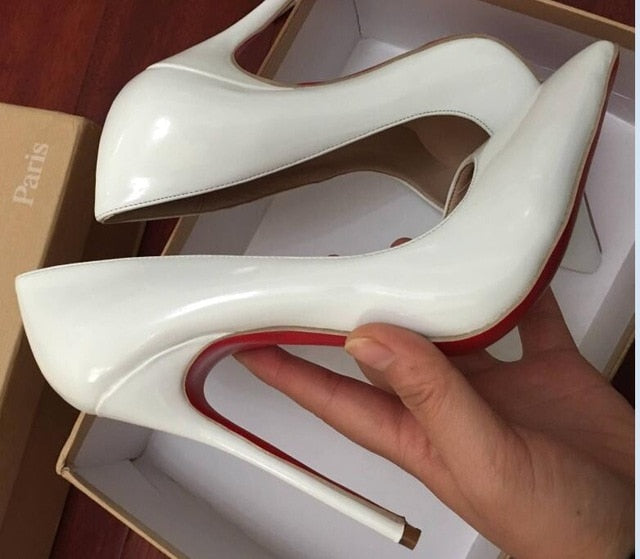 Luxury Stylish Women's Shoes High Heels Red Bottom Shoes 8cm 10cm 12cm Classic High Heel Pumps