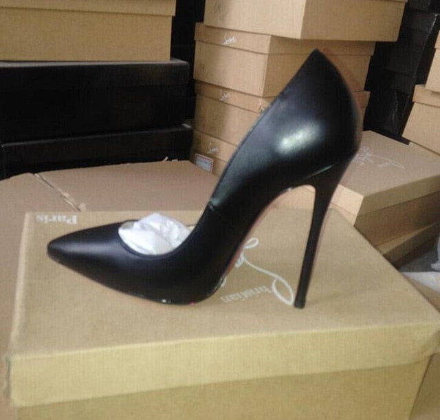 Luxury Stylish Women's Shoes High Heels Red Bottom Shoes 8cm 10cm 12cm Classic High Heel Pumps